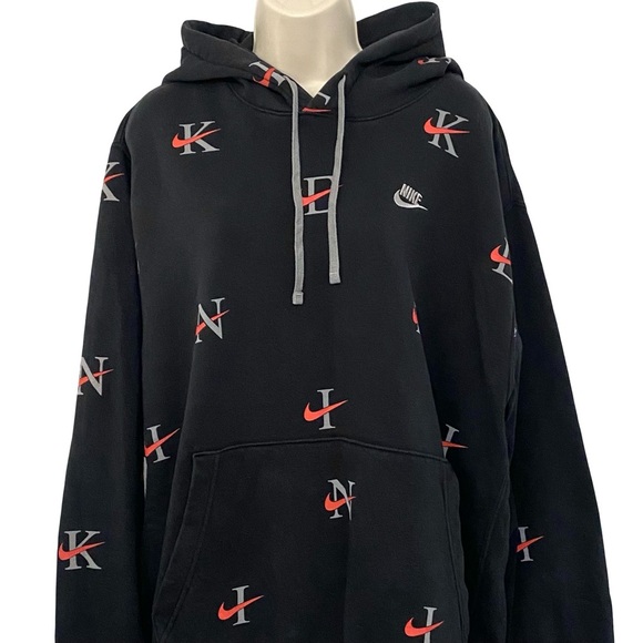 Nike Y2K AOP All Over Swoosh Print Hoodie - Picture 3 of 8